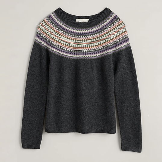 Seasalt Buck`s Horn Jumper Springfair Monoprint Mix