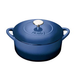 Denby Cast Iron Cobalt 24cm Round Casserole