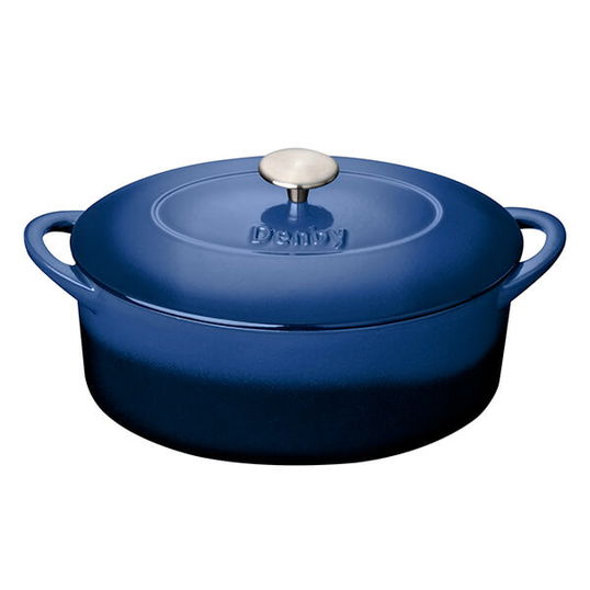 Denby Cast Iron Cobalt 28cm Oval Casserole