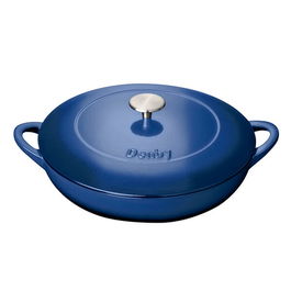 Denby Cast Iron Cobalt 30cm Shallow Casserole