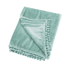 Walton & Co Cashmere Touch Mint Fleece Throw