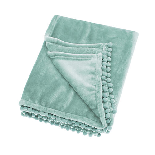 Walton & Co Cashmere Touch Mint Fleece Throw