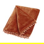 Walton & Co Cashmere Touch Spice Fleece Throw