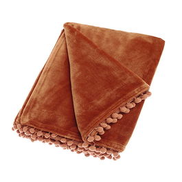 Walton & Co Cashmere Touch Spice Fleece Throw