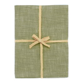 Walton & Co Chambray Tablecloth Olive 130X180cm