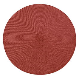 Walton & Co Circular Ribbed Placemat Merlot