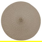 Walton & Co Circular Ribbed Placemat Truffle