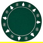 Walton & Co Festive Felt Placemat Elm Green