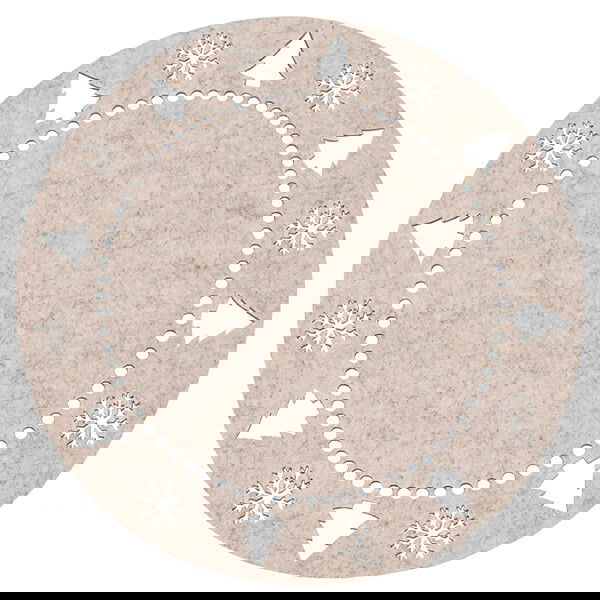 Walton & Co Festive Felt Placemat Natural
