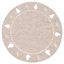 Walton & Co Festive Felt Placemat Natural