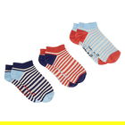 Joules Blue Multi Rilla 3 Pack Trainer Sock