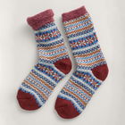 Seasalt Cabin Socks Fence Floral Mahogany