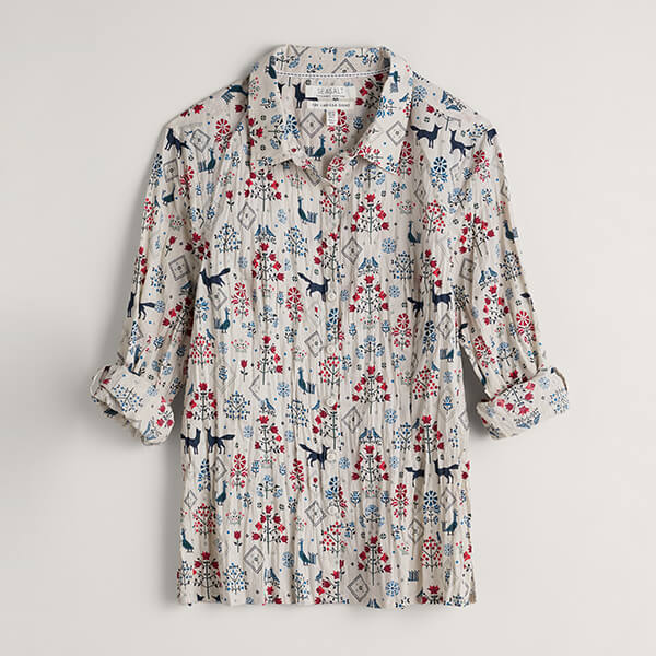 Seasalt Larissa Shirt Tapestry Forest Aran