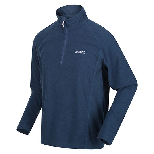 Regatta Men`s Montes Lightweight Half Zip Fleece Moonlight Denim Black Size XXL