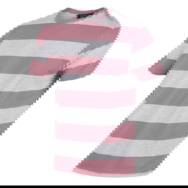 Regatta Men's Brayden Stripe T-Shirt Mauve Stripe Size L