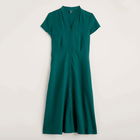 Seasalt Carved Wood Linen Dress Mallard Size 14