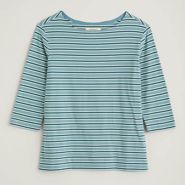 Seasalt Sailor Top Odessa Seahorse Mallard Size 20