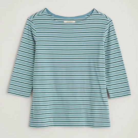 Seasalt Sailor Top Odessa Seahorse Mallard Size 20