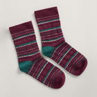 Seasalt Fair Isle Socks Spring Fair Merlot Mix