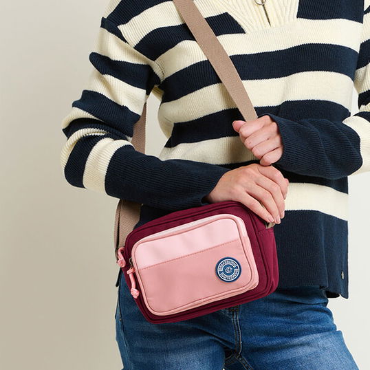 Brakeburn Pink Medium Camera Crossbody Bag