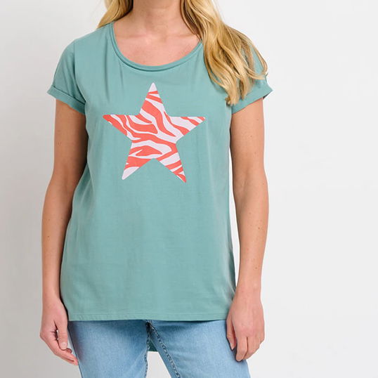 Brakeburn Zebra Star T-Shirt Size 18