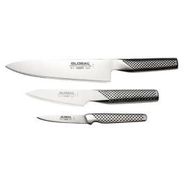 Global G-210515 Fire Hi 3 Piece Knife Set