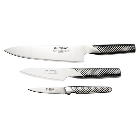 Global G-210515 Fire Hi 3 Piece Knife Set