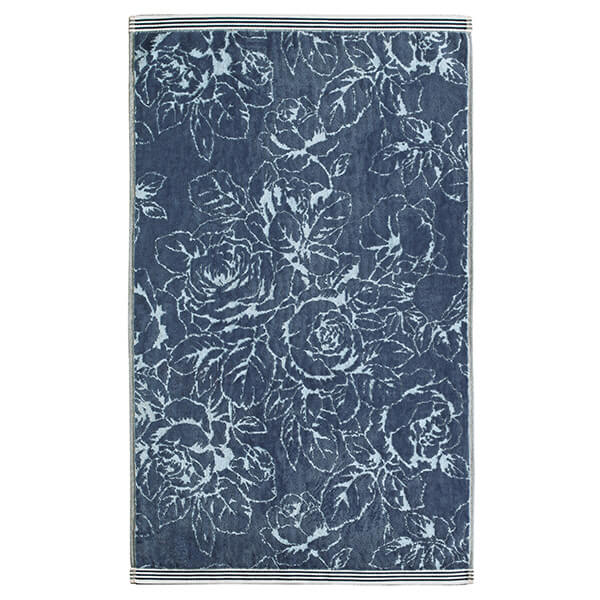 Sanderson Options Chelsea Rose Bath Sheet Midnight