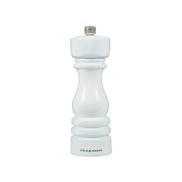 Cole & Mason London 18cm White Gloss Pepper Mill