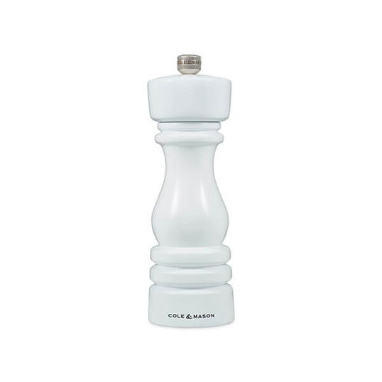 Cole & Mason London 18cm White Gloss Pepper Mill