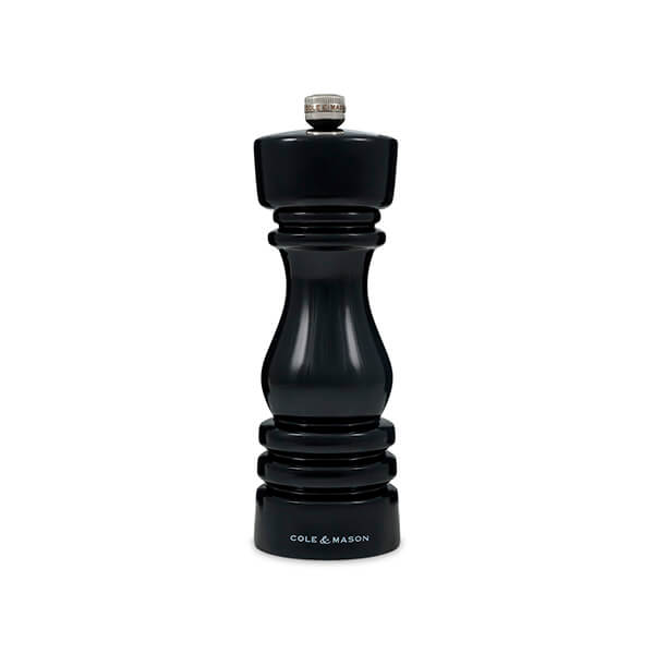 Cole & Mason London 18cm Black Gloss Salt Mill