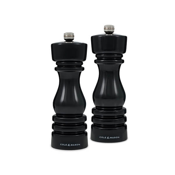 Cole & Mason London 18cm Black Gloss Gift Set