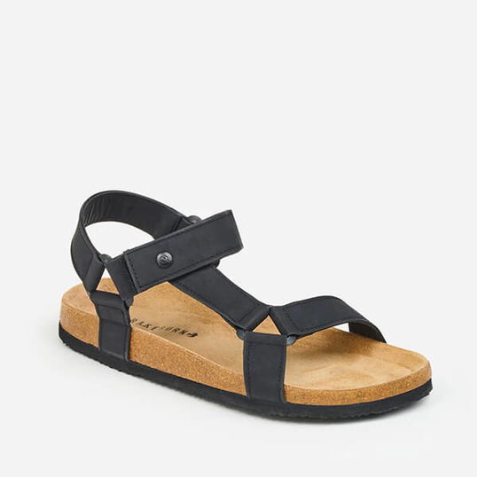 Brakeburn Black Strappy Sandals