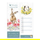 Wrendale Designs The Country Set Country Animal Slim Calendar 2024