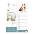 Wrendale Designs A Dogs Life Dog Slim Calendar 2024