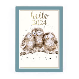 Wrendale Designs Owlets Desk Diary 2024