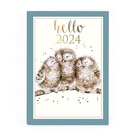 Wrendale Designs Owlets Desk Diary 2024