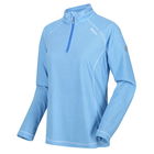Regatta Women`s Montes Lightweight Half-Zip Fleece Sonic Blue White Size 18