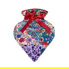 Heathcote & Ivory Love Revival Heart Shaped Hot Water Bottle & Velvet Cover