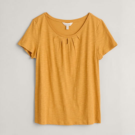 Seasalt Appletree Short Sleeve Top Sandstone Size 10