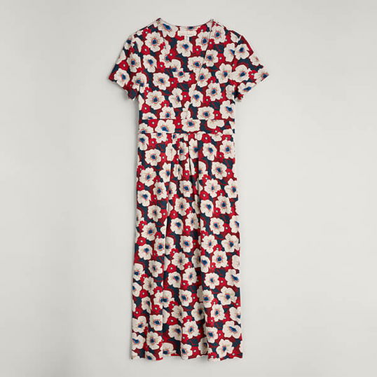 Seasalt Seed Packet Dress Poppy Field Jam Size 8