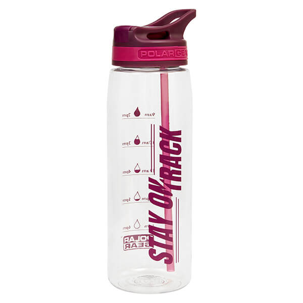 Polar Gear Aqua Curve Tritan Tracker 750ml Bottle Grape