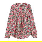 Joules Creme Ditsy Arietta Pop Over Voile Blouse Size 16