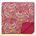 Morris & Co Larkspur 265x260cm Throw Crimson Red