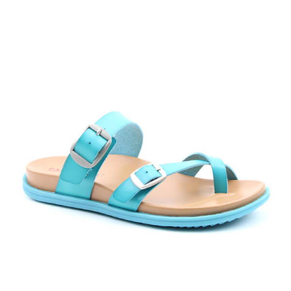 Heavenly Feet Malibu Turquoise Premium Sandals Size 8