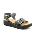 Heavenly Feet Trudy Black Premium Sandals Size 6