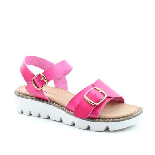 Heavenly Feet Trudy Fuchsia Premium Sandals Size 5