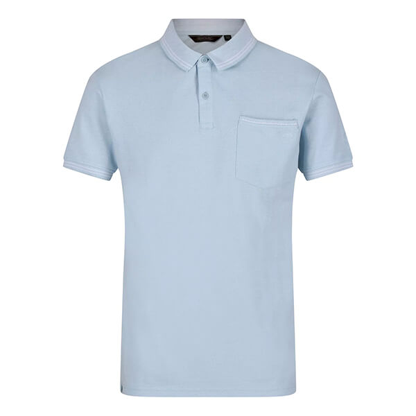 Regatta Mens Tinston Polo Shirt Cool Blue Size L