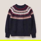 White Stuff Frankie Fairisle Jumper Dark Navy