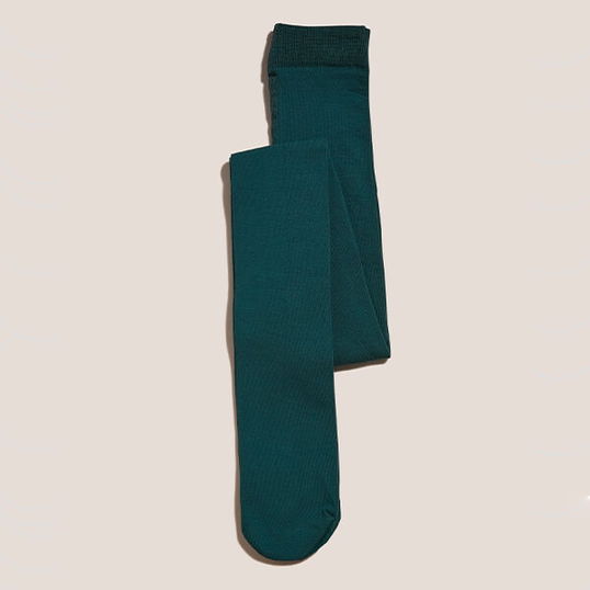 White Stuff Patty Plain Tights Dark Teal